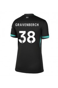 Liverpool Ryan Gravenberch #38 Voetbaltruitje Uit tenue Dames 2024-25 Korte Mouw